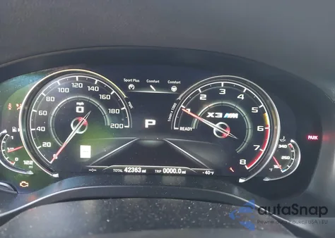 2020 BMW X3 M Competition z USA, uszkodzony, nr VIN 5YMTS0C00LLT10243